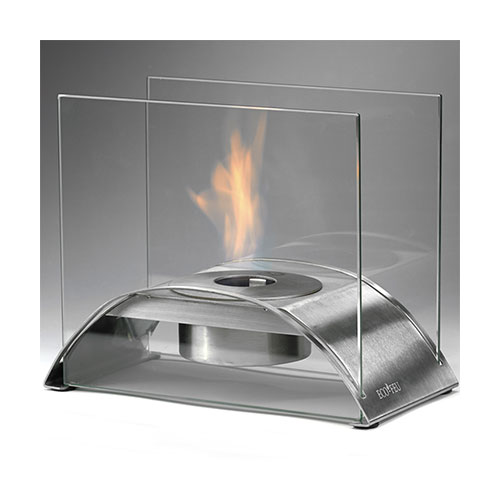 Eco Feu Sunset Table Top Stainless Fireplace Golden