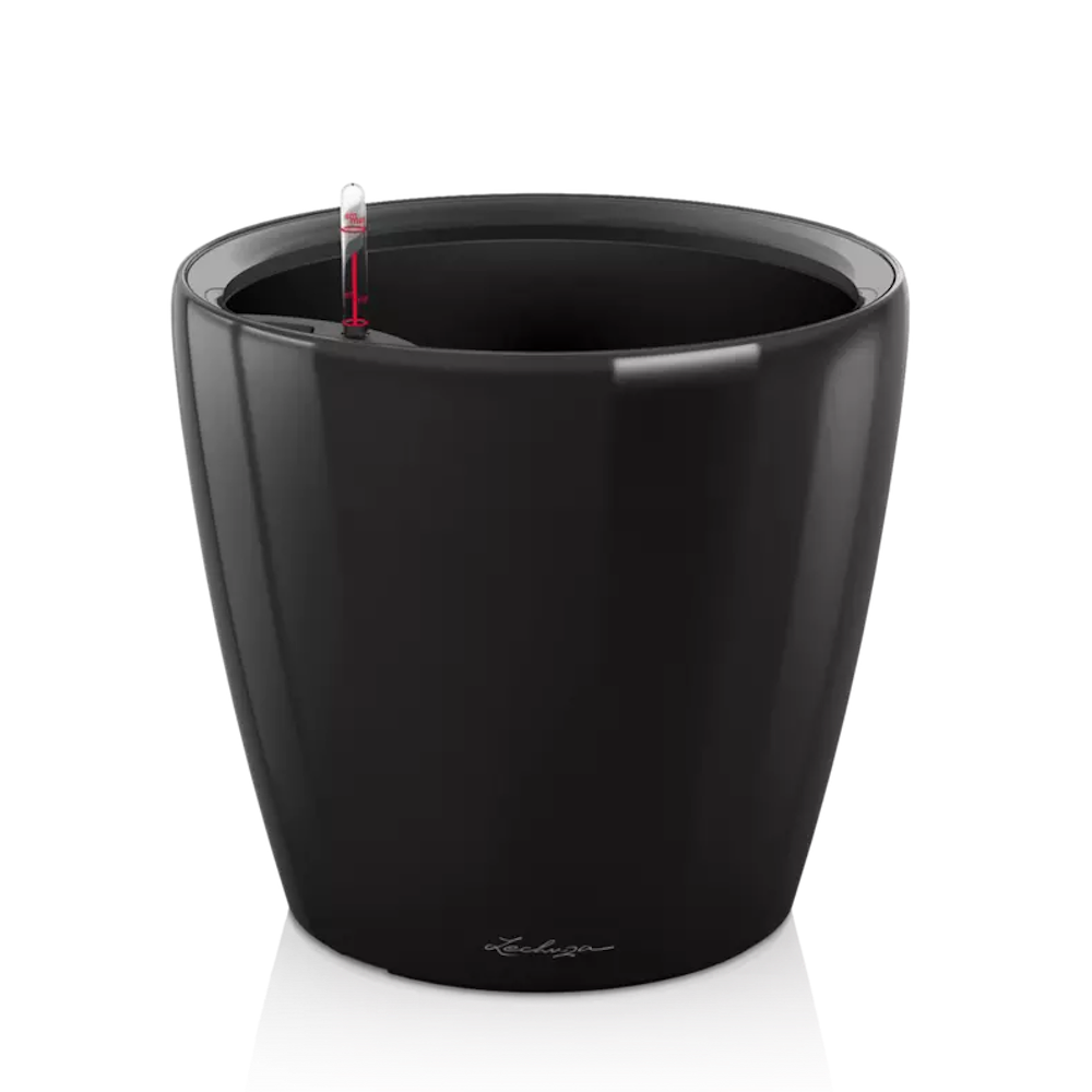 LECHUZA CLASSICO PREMIUM BLACK 50LS PLANTER